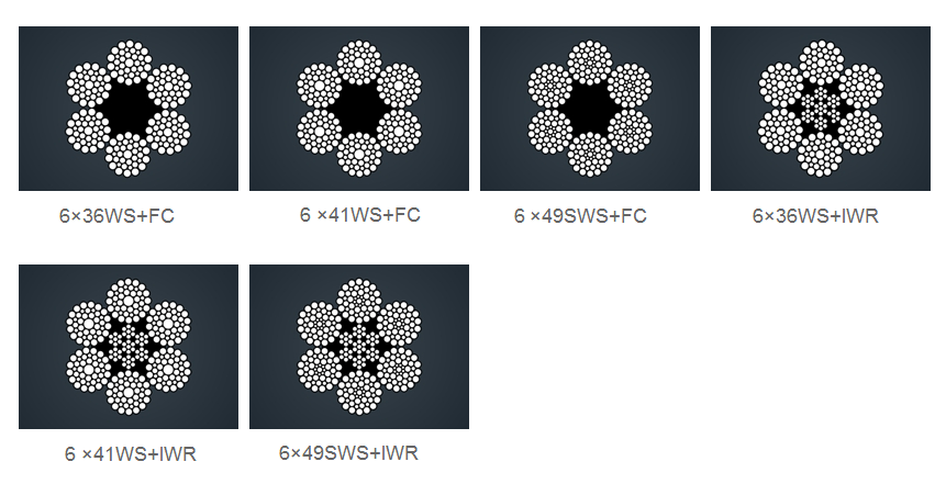 粗直徑鋼絲繩6x36ws